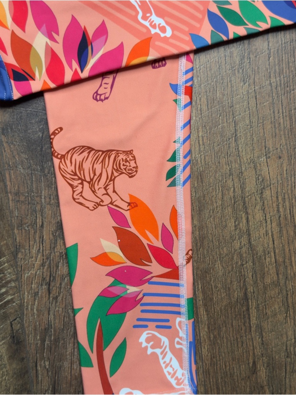 JESSIE ZHAO NEW YORK Tigers in the Garden  High Waist Yoga Leggings Medium 💪🏻 - Picture 7 of 11